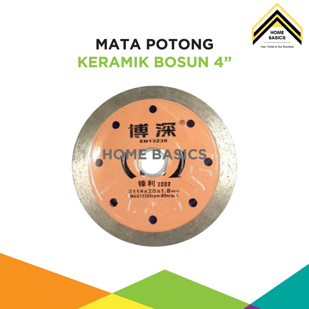 Jual Mata Gerinda Potong Keramik Granit Basah Bosun Diamond Disc