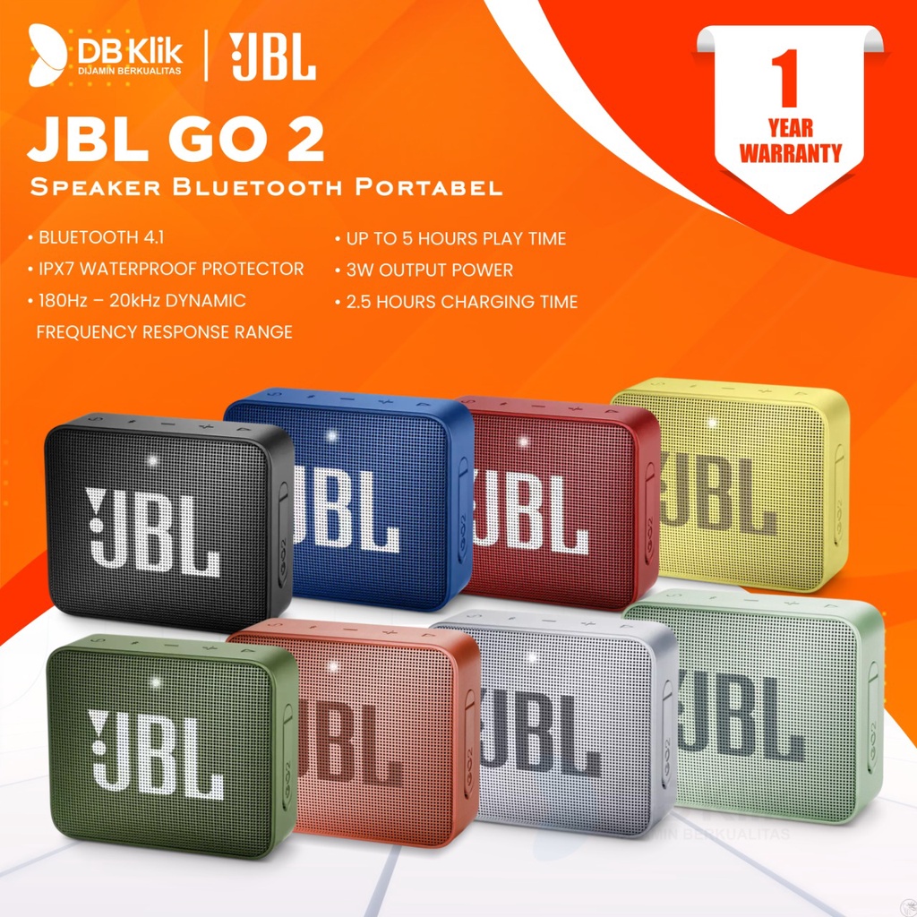 Jual Speaker Portable JBL GO 2 Bluetooth 4.1 - Bluetooth Speaker JBL ...