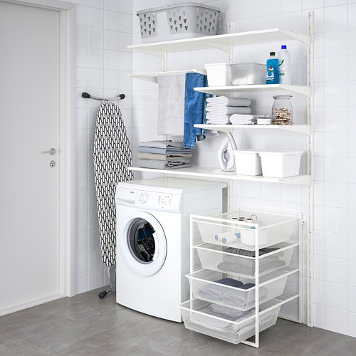 Jual Rangka Rak Besi Dengan Keranjang Besi 4 Susun Serbaguna IKEA ...