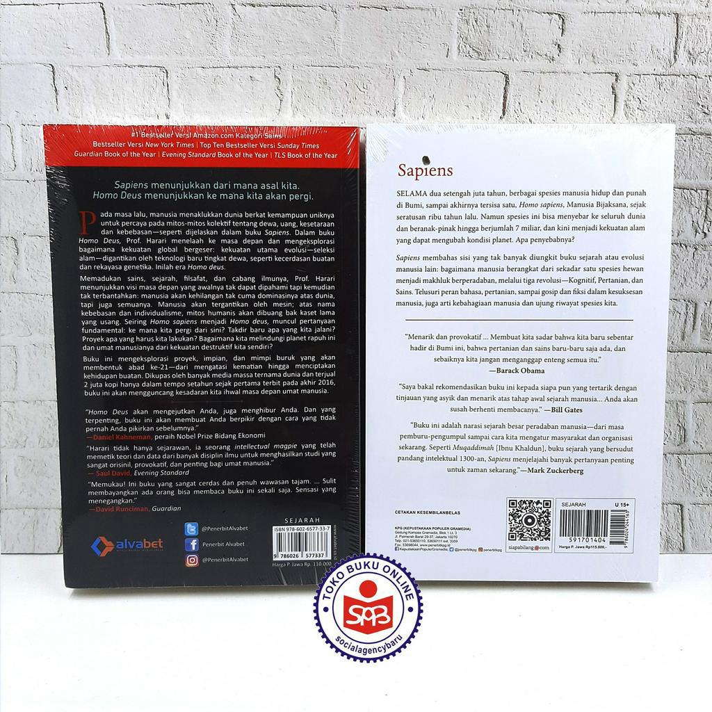 Jual Paket 2 Buku Homo Deus dan Sapiens - Yuval Noah Harari | Shopee ...