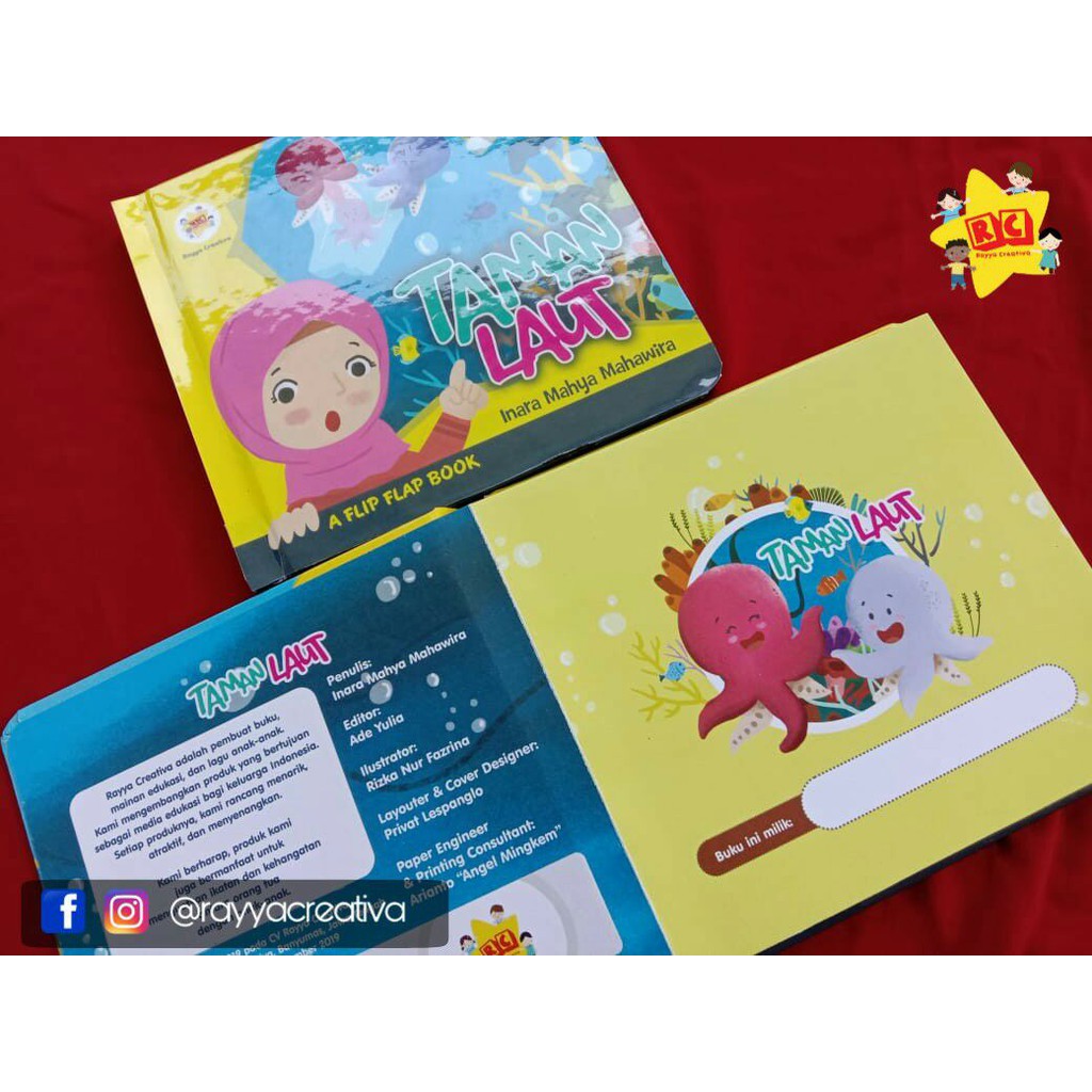 Jual Buku Cerita Anak "TAMAN LAUT" Flip Flap Book Shopee Indonesia