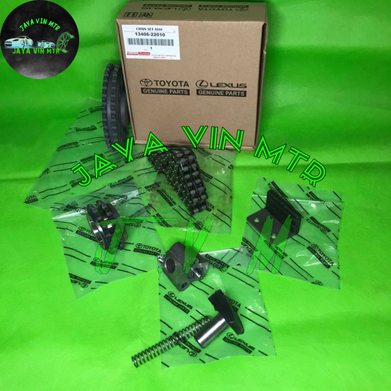 Jual timing chain set assy rantai keteng komplit corolla DX kijang 3k ...