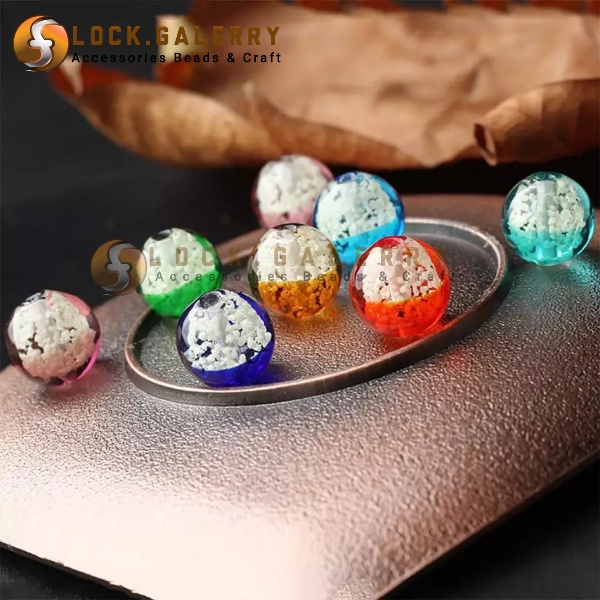 Jual Bahan Craft Manik Manik Batu Glow In The Dark Bahan Gelang Atau ...