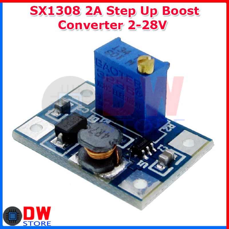 Jual SX1308 2A 2V-28V Adjustable DC-DC Step Up Boost Converter Module ...