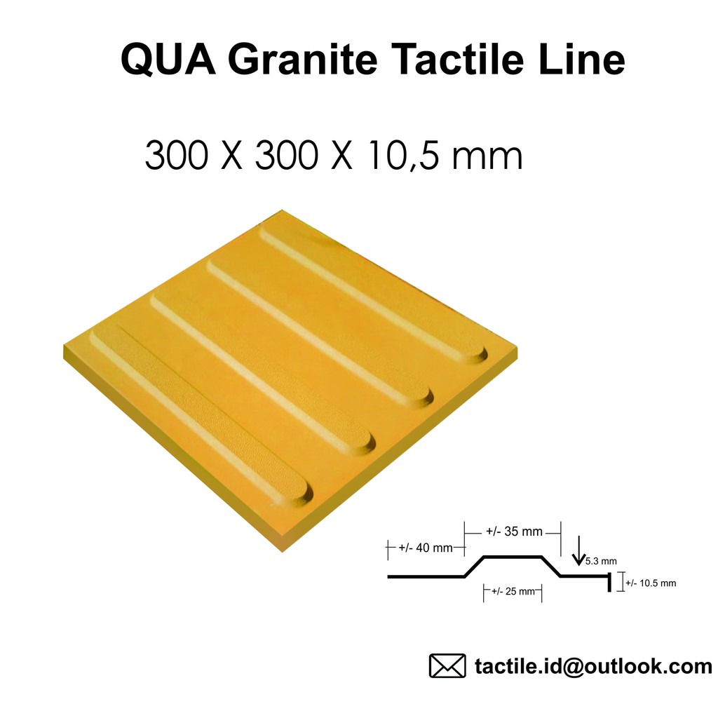 Jual 30x30x105 Cm Idk 04 A1 Qua Granite Tactile Line Shopee Indonesia