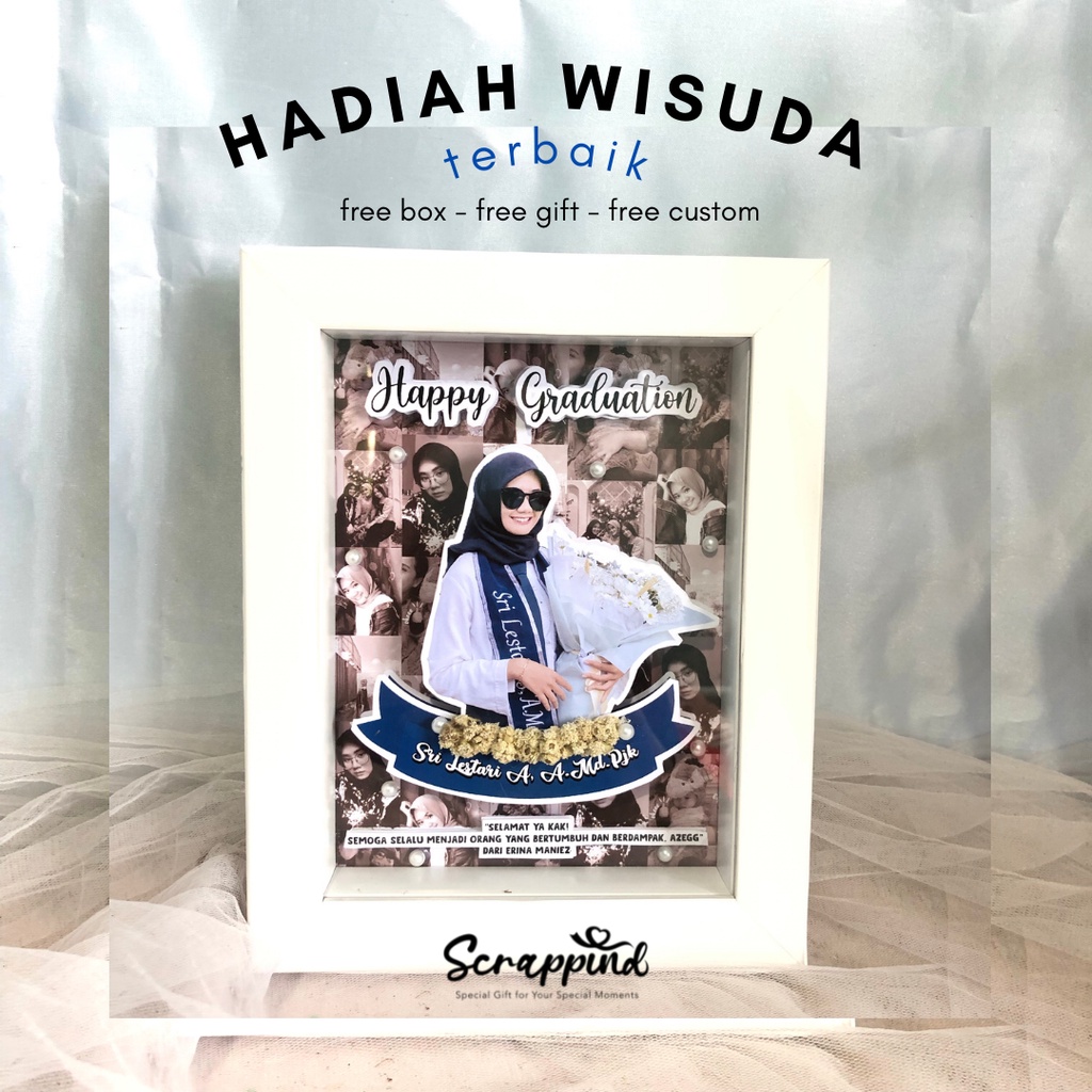 Jual Pop Up Frame - Kado Wisuda Custom Hadiah Wisuda Graduation Gift