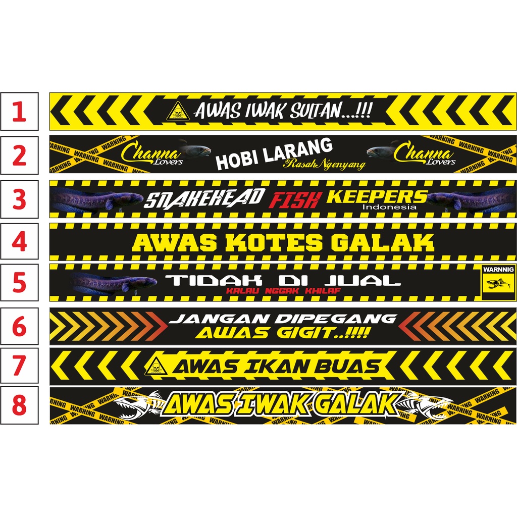 Jual Sticker iwak galak 60 cm X 5 Cm | Shopee Indonesia