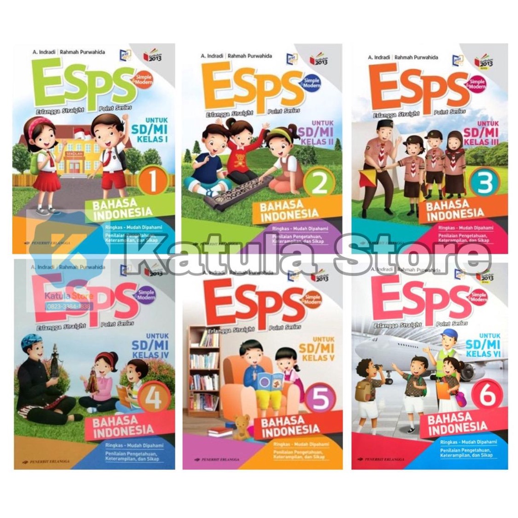 Jual ESPS SD/MI BAHASA INDONESIA KELAS 1 2 3 4 5 6 ERLANGGA | Shopee ...
