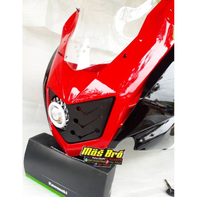 Jual Kap body barong fairing set depan lengkap ninja RR new projie