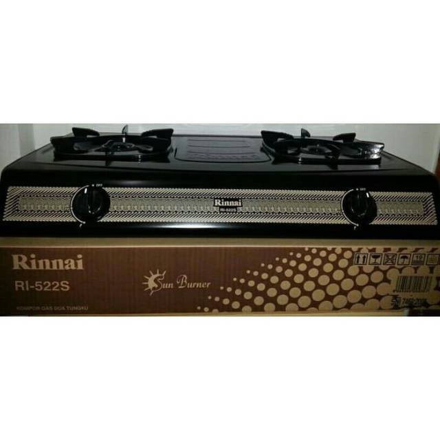 Jual Rinnai Kompor Gas 2 Tungku RI-522S / RI 522S / RI 522 S | Shopee  Indonesia