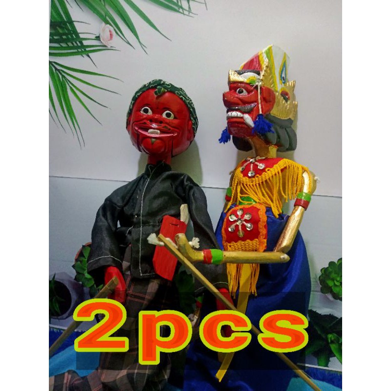 Jual Wayang Golek Cepot Dan Rahwana Isi 2 | Shopee Indonesia