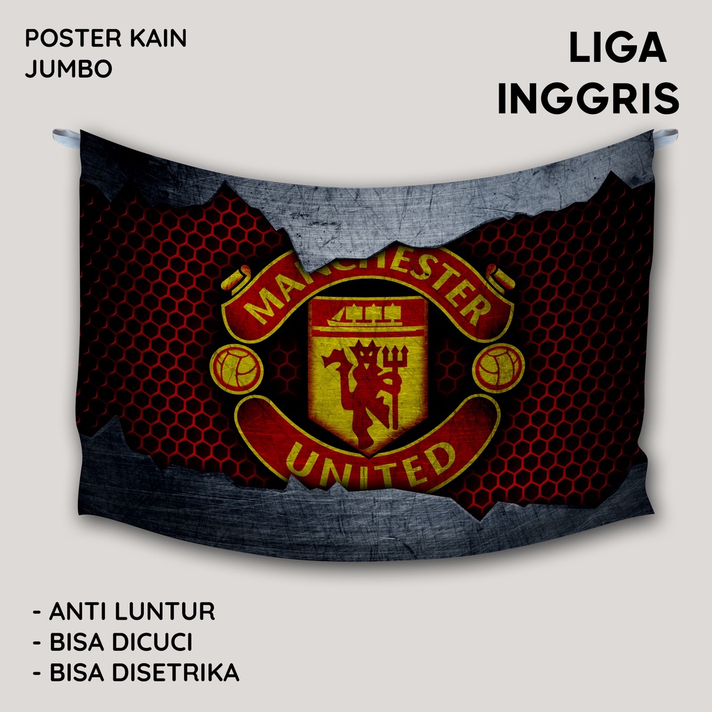 Jual POSTER KAIN BENDERA JUMBO AESTETIK DEKORASI KAMAR SERI LIGA ...
