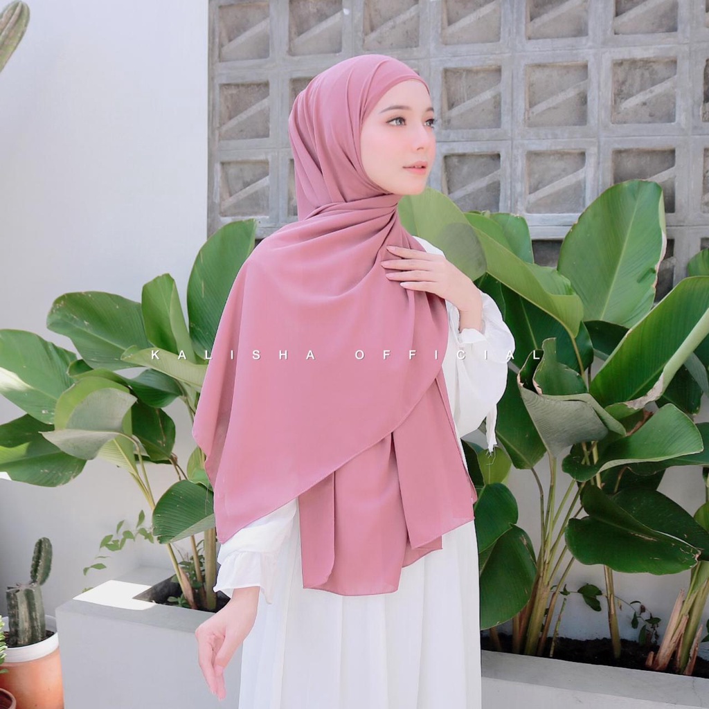 Jual Pashmina Inner 2in1 Ceruty Babydol Premium | Shopee Indonesia
