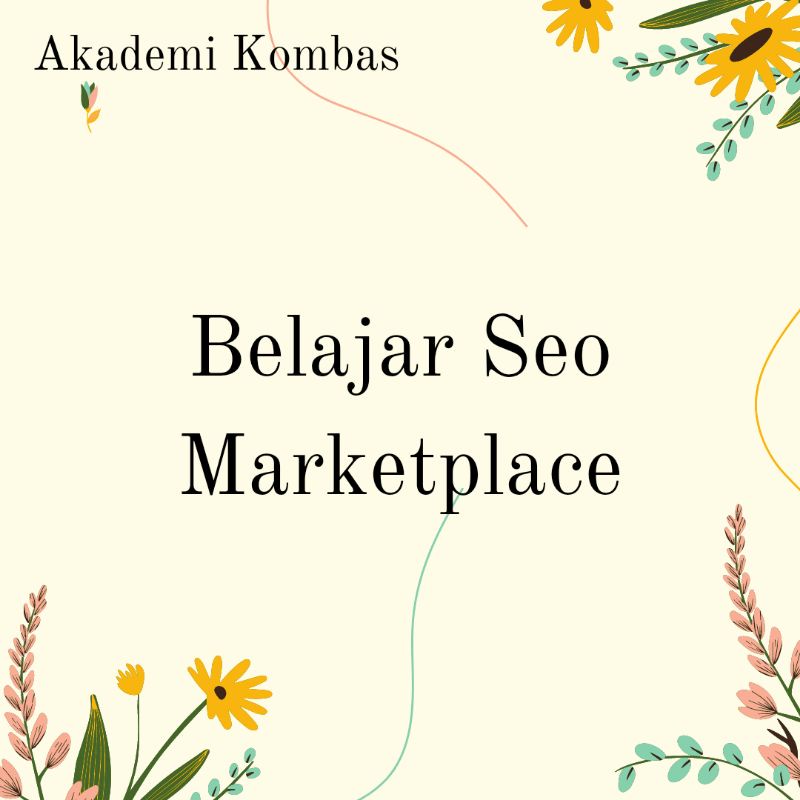 Jual Belajar Seo Marketplace | Shopee Indonesia