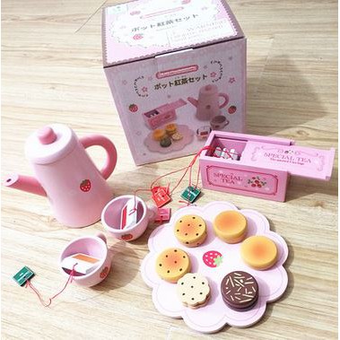 Jual WOODEN MOTHER GARDEN TEA SET PINK PRETEND PLAY - mainan cangkir ...