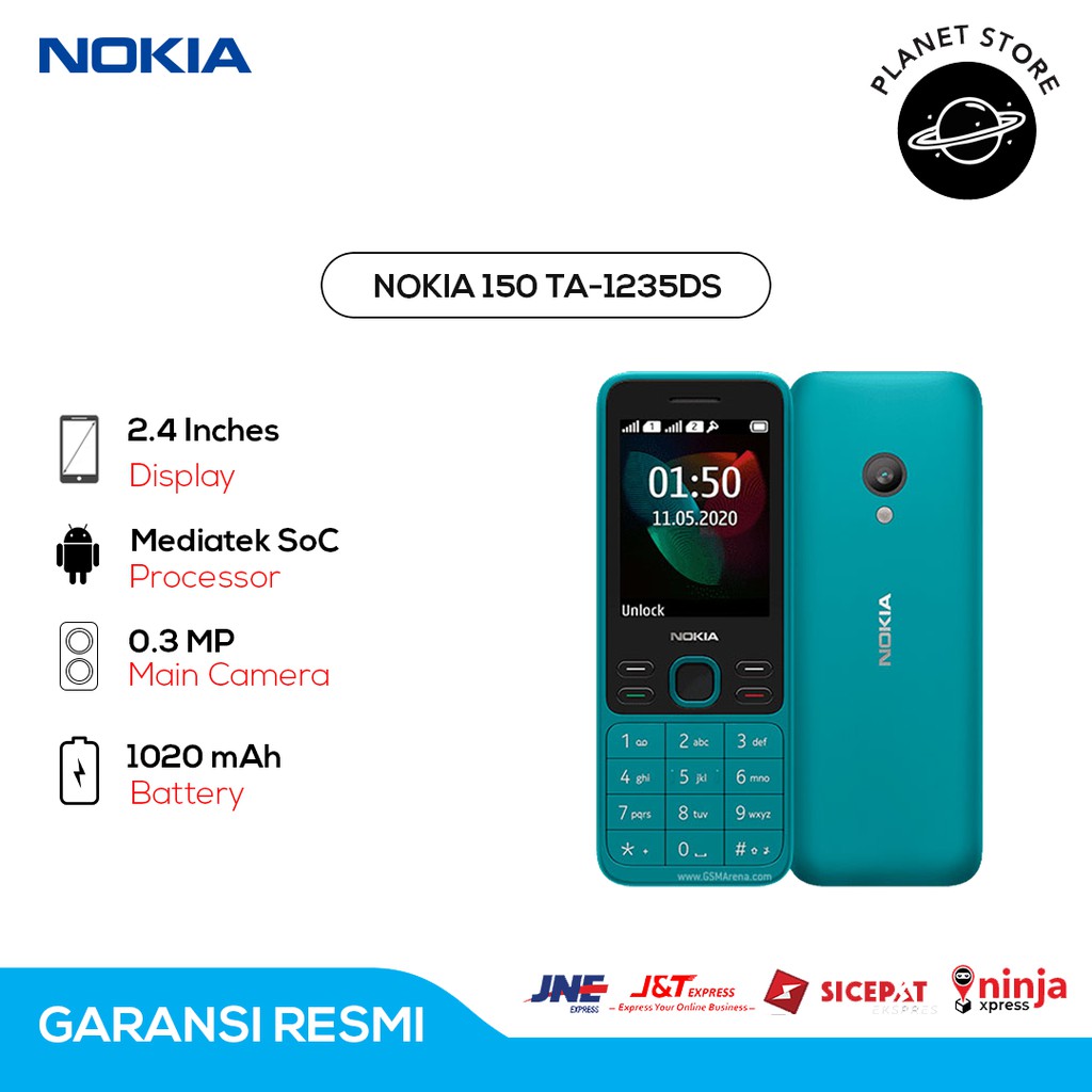 Jual Hp Nokia 150 Ta-1235 DS 2020 Dual Sim Fitur Ponsel Camera ...