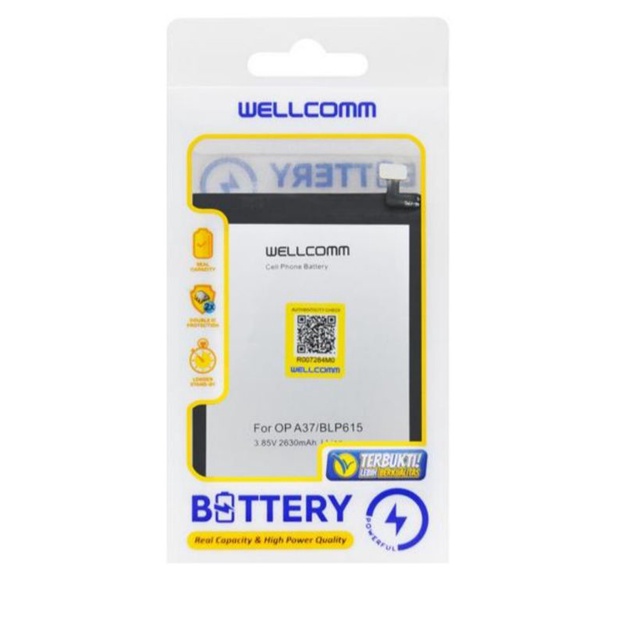 Jual baterai battery wellcomm double ic Opo A37/BLP615 | Shopee Indonesia