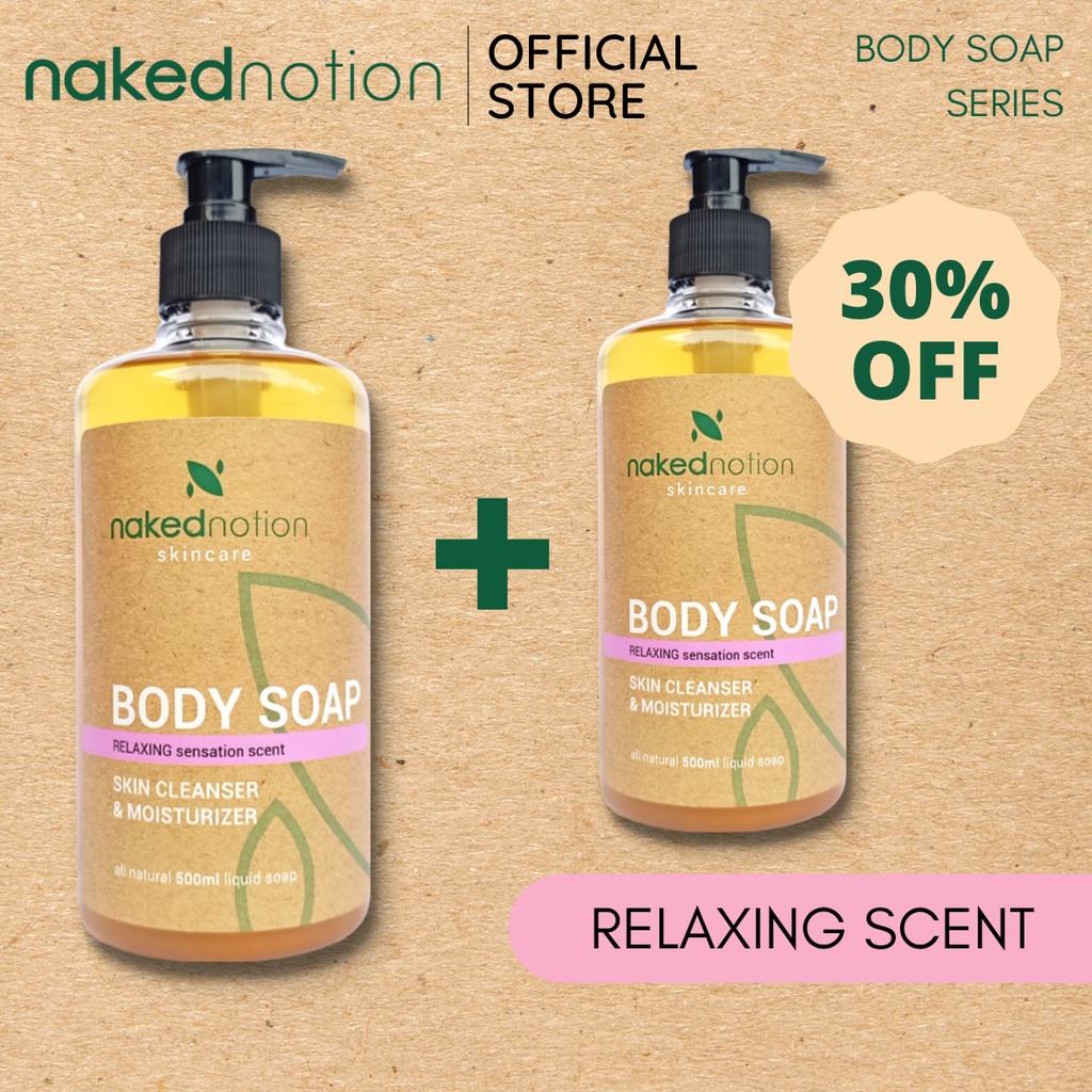 Jual Naked Notion Relaxing Bundling Natural Body Soap Sabun Mandi Cair Kulit Kering Jerawat