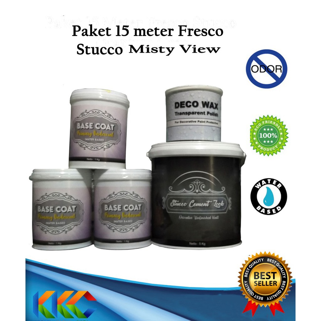 Jual Paket Cat Stucco Semen Ekspos Misty View Meter Shopee Indonesia