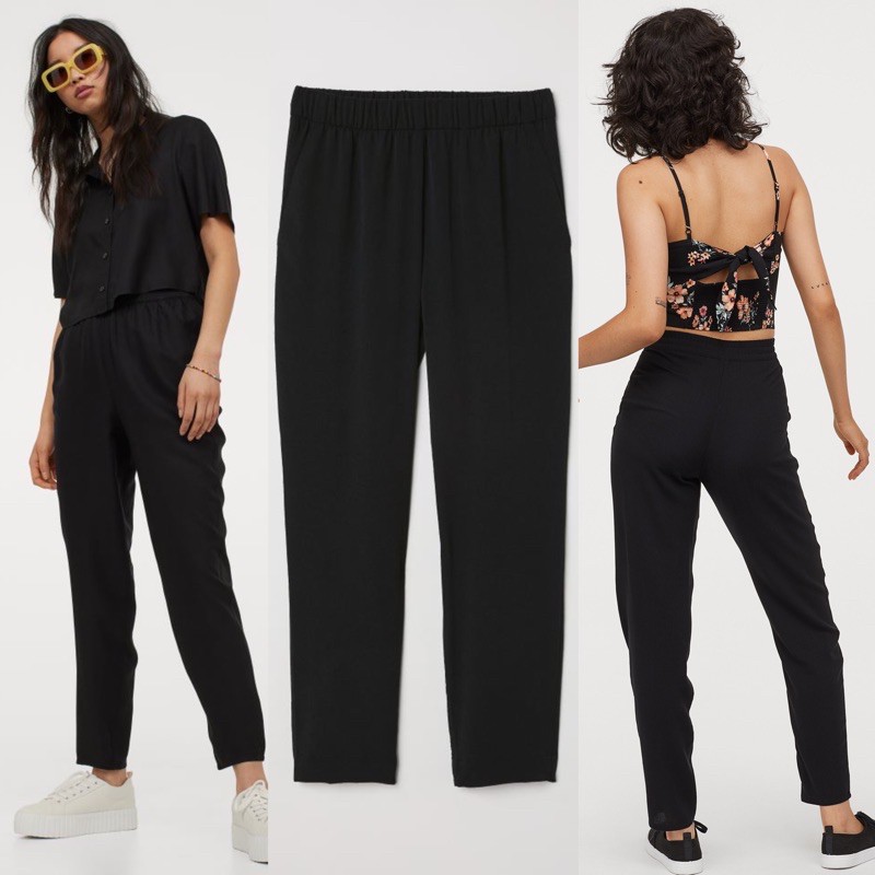 H&m on sale crepe trousers