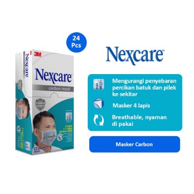 Jual Koleksi Terbaru Nexcare M Masker Lapis Extra Carbon Mask