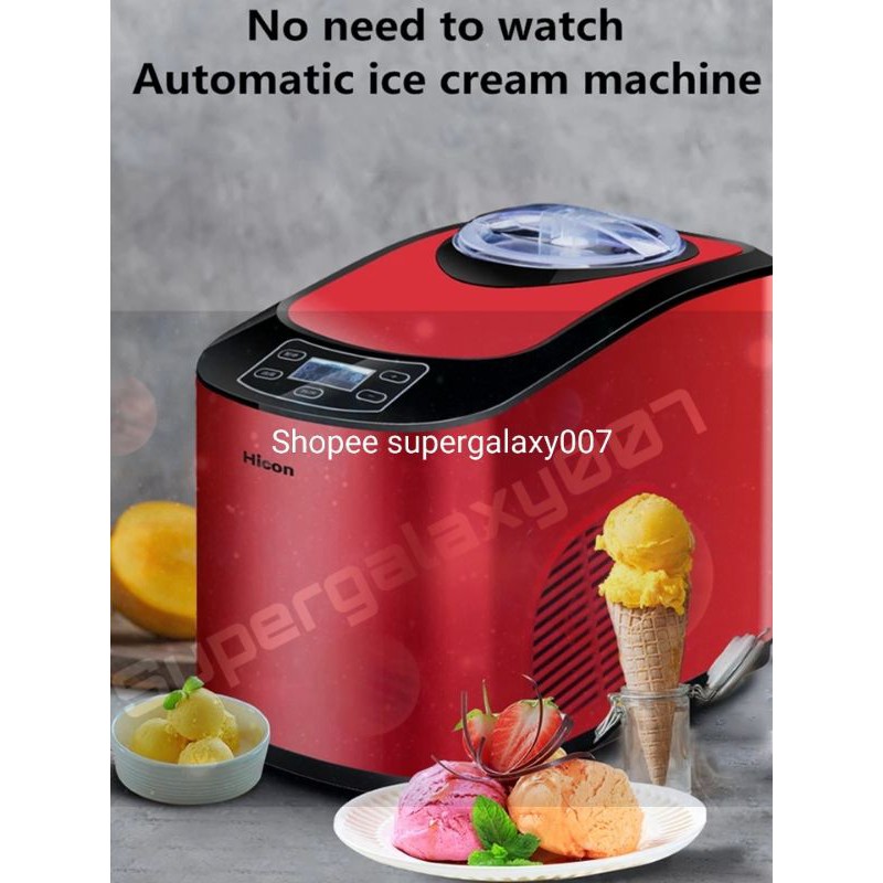 Jual Hicon Home Full Automatic Ice Cream Machine Ice Cream Maker Mesin