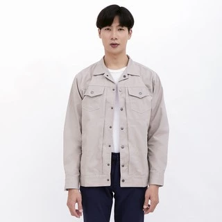 M231 Jaket Pria Coverall Panjang Cream 1957A