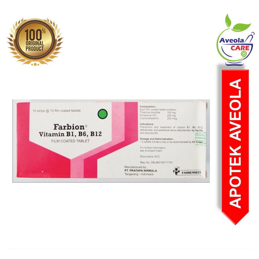 Jual Farbion Tablet Strip - Produk Original | Shopee Indonesia