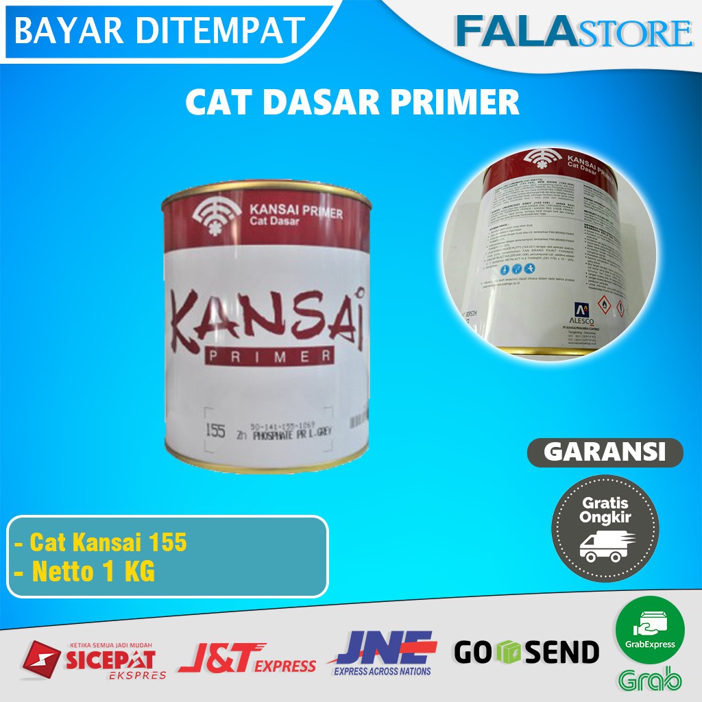 Jual Cat Dasar Besi dan Kayu Primer Kansai Zinc Chromate Primer 1kg