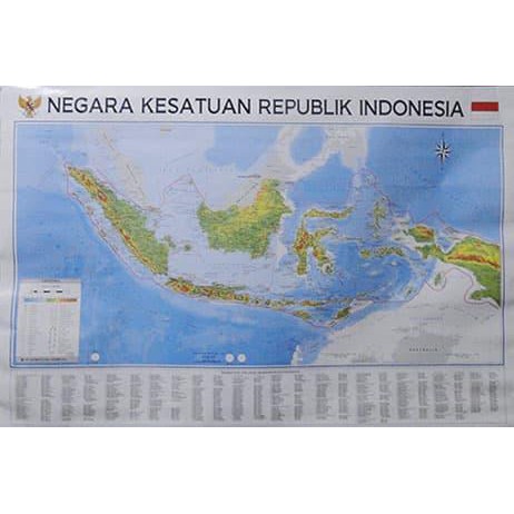 Jual Peta Negara Kesatuan Republik Indonesia (Nkri) Lipat Kode 1384 ...