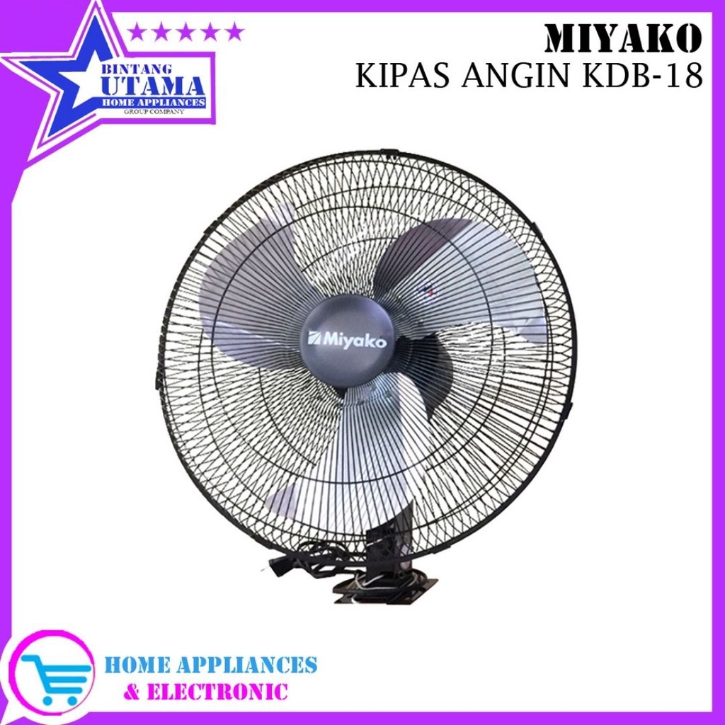 Jual (COD) KIPAS ANGIN DINDING TEMBOK MIYAKO KDB18 / KDB 18 / KDB-18 ...