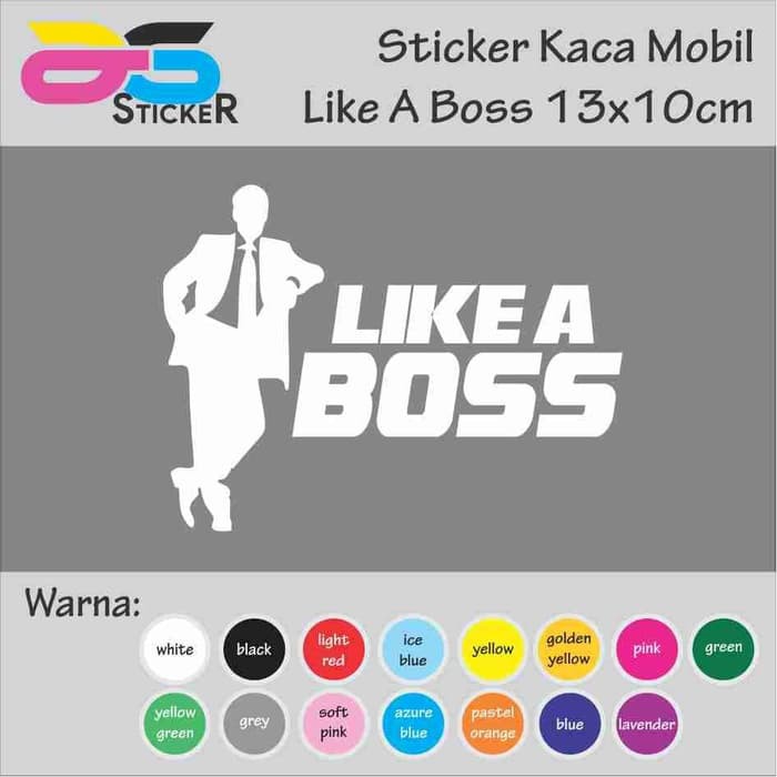 Jual Cutting Sticker - Stiker JDM Like A Boss 13x10cm | Shopee Indonesia