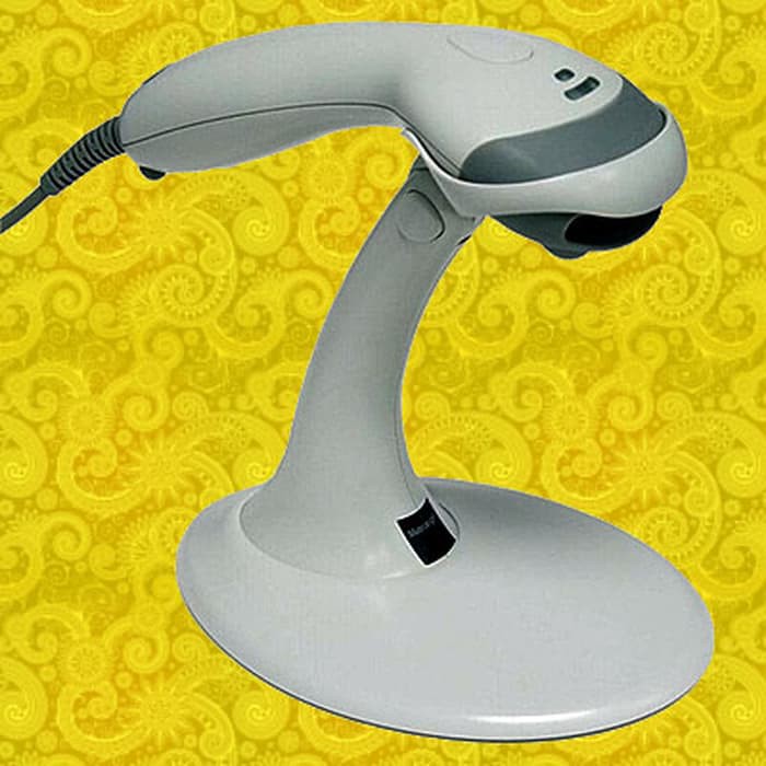 Jual Scanner Barcode Metrologic Voyager MS9540 + Stand + Apron Shopee