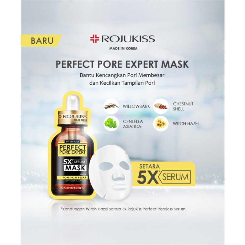 Jual ROJUKISS Premium 5X Serum Sheet Mask 25ml (Masker sachet) | Shopee ...