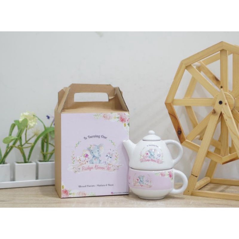 Jual Hampers One Month / Souvenir Baby Born Hamper / Souvenir Teapot