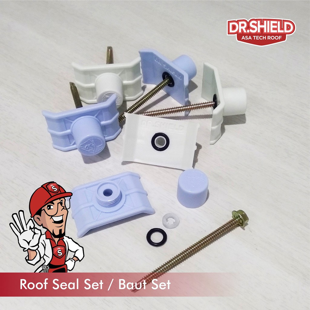Jual Sekrup DR.SHIELD Set Weather Seal Roof Seal Set Atap uPVC Anti