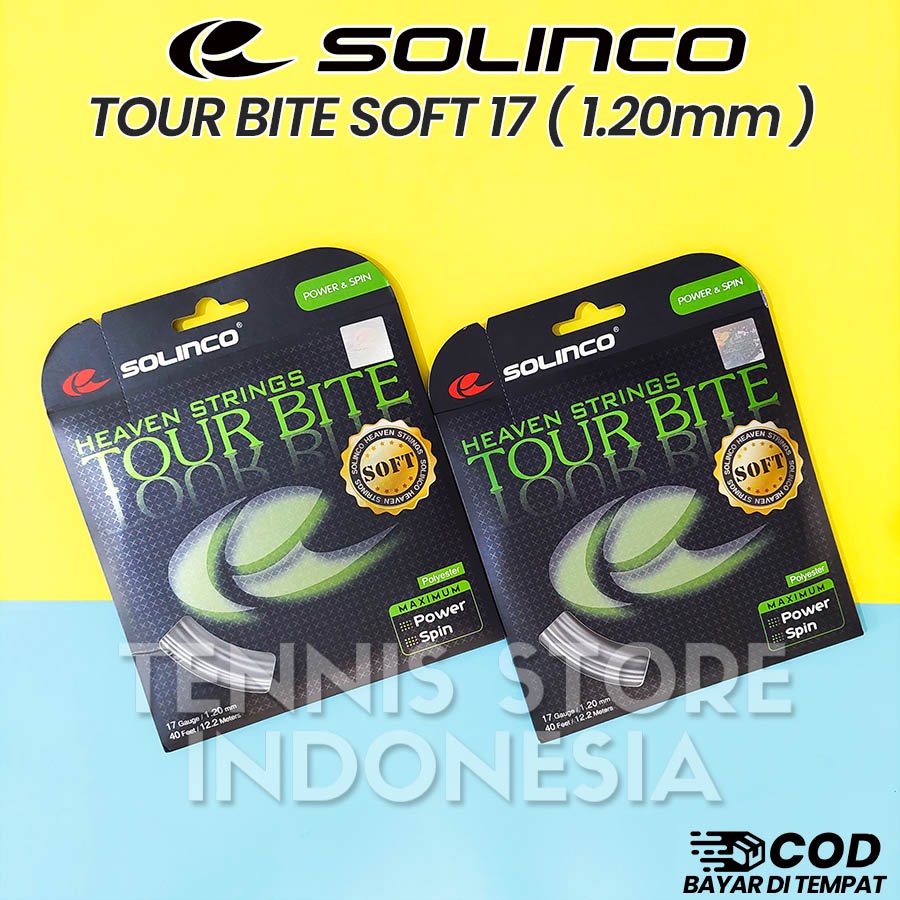 Jual Senar Tenis SOLINCO HYPER G 16/1.25mm & 17/1.20mm / Tennis