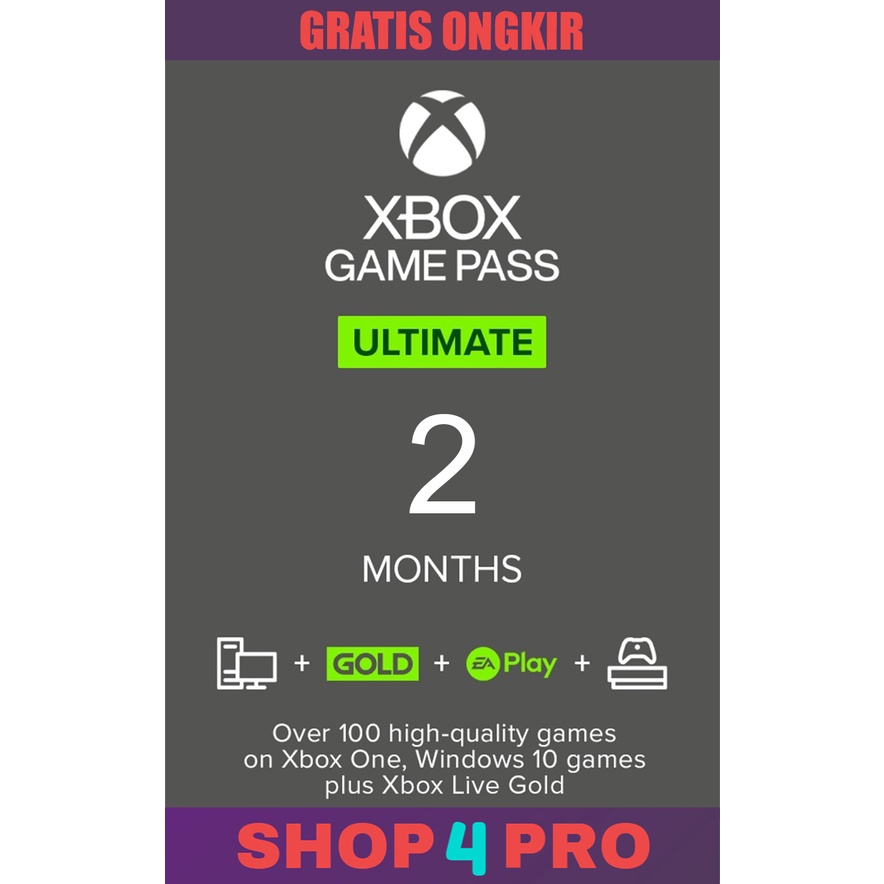 Jual XBOX Game Pass Ultimate 2 Bulan Untuk XBOX Dan PC Indonesia ...