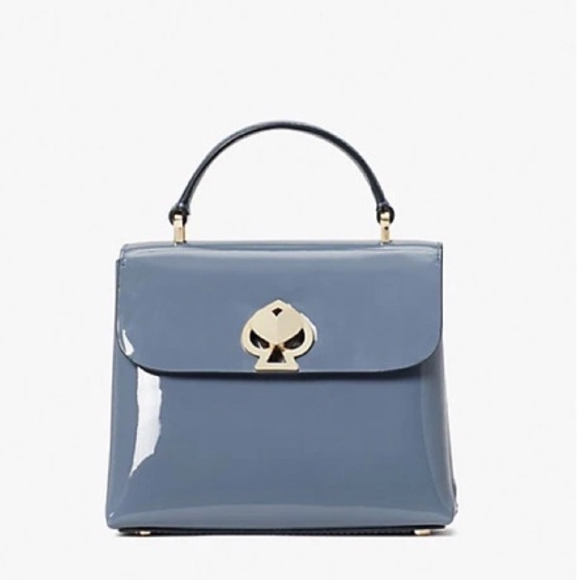 Jual kate spade ks romy patent mini tophandle satchel bass blue