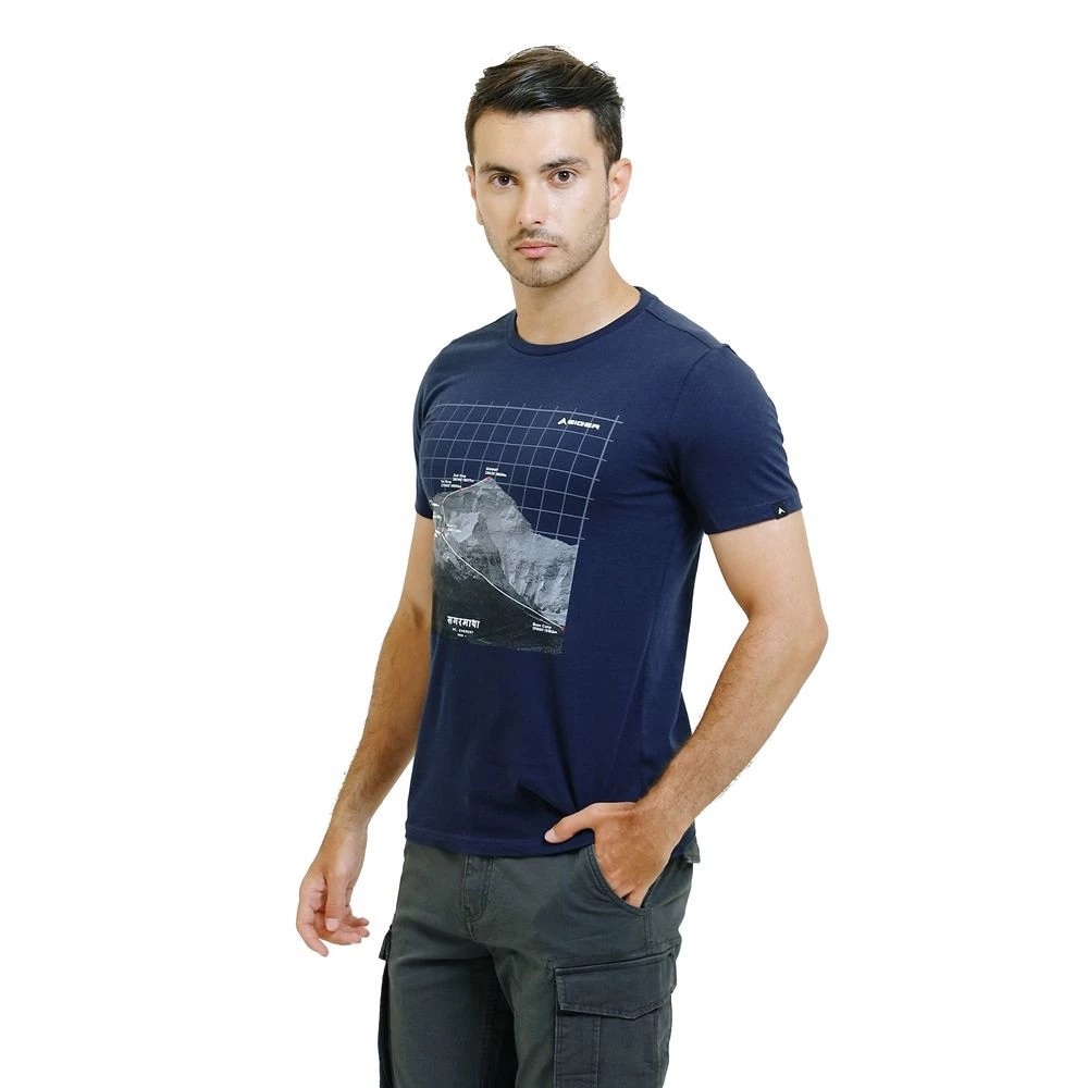 EIGER Himalayas 1.0 T-Shirt Pria – Kaos Outdoor Premium Cotton 24s foto 2