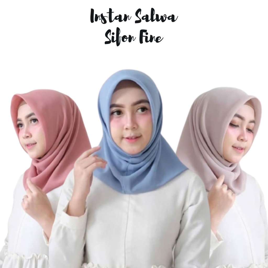 Shalwa hijab instan polycotton 2 lapis -NGROS