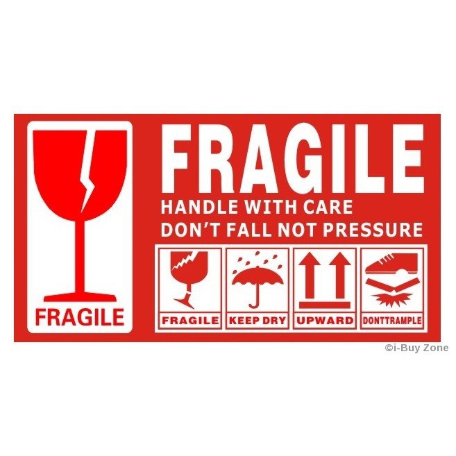 Jual stiker fragile sticker handle with care paket online shopee