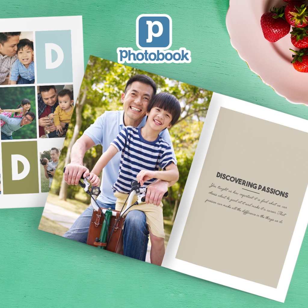 Jual Photobook Voucher 8"x11" Album Foto Custom Medium 40 Halaman