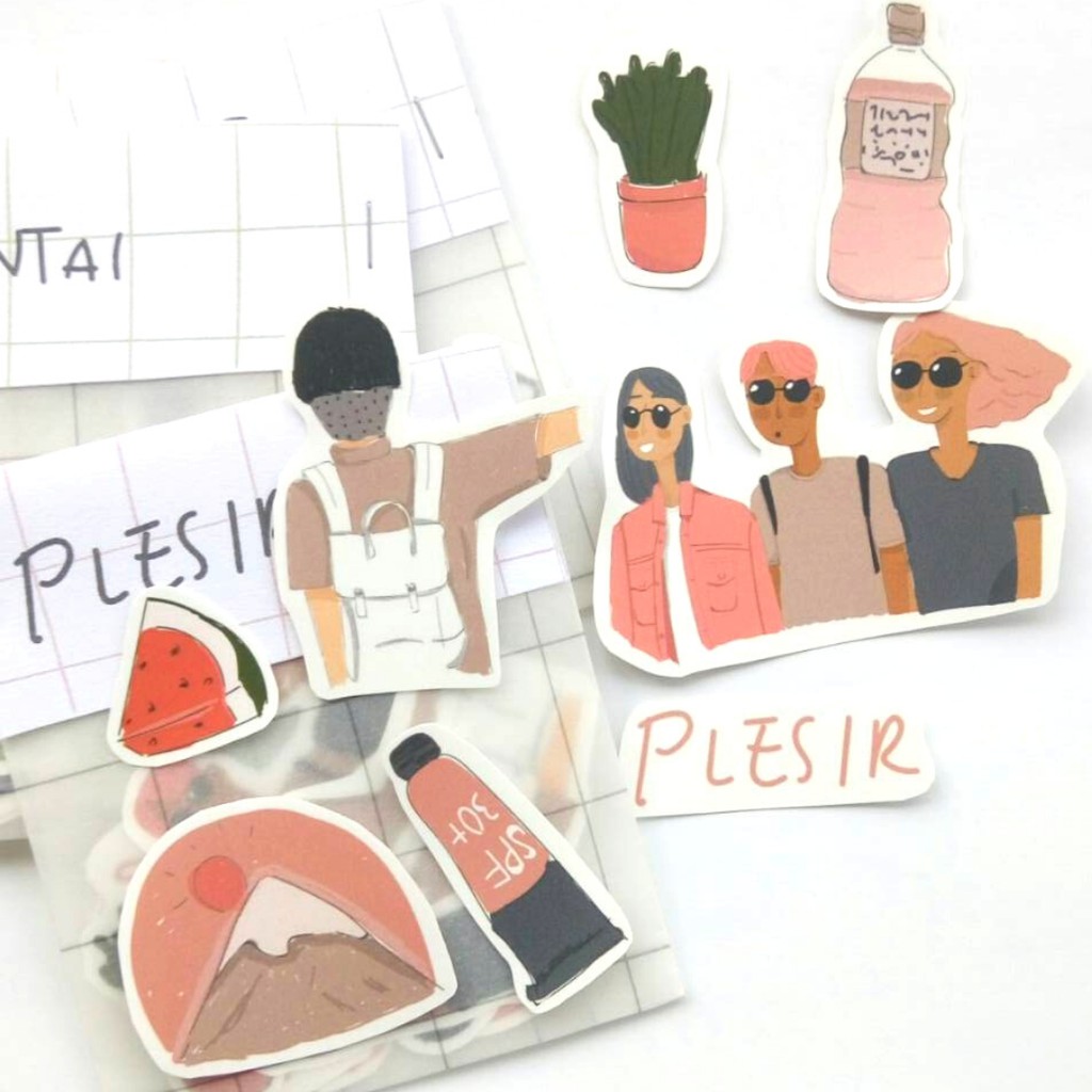 Jual STIKER VINYL / Sticker Pack / Sticker Flakes / Sticker Die Cut ...
