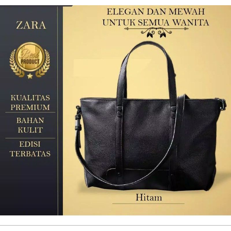 *HARGA NETT* Tas Zara Basic Hitam