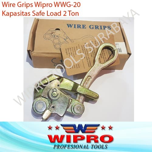 Jual Wire Rop Grips Grip Kapasitas Safe Load 2 Ton Wipro WWG-20 WWG20 ...
