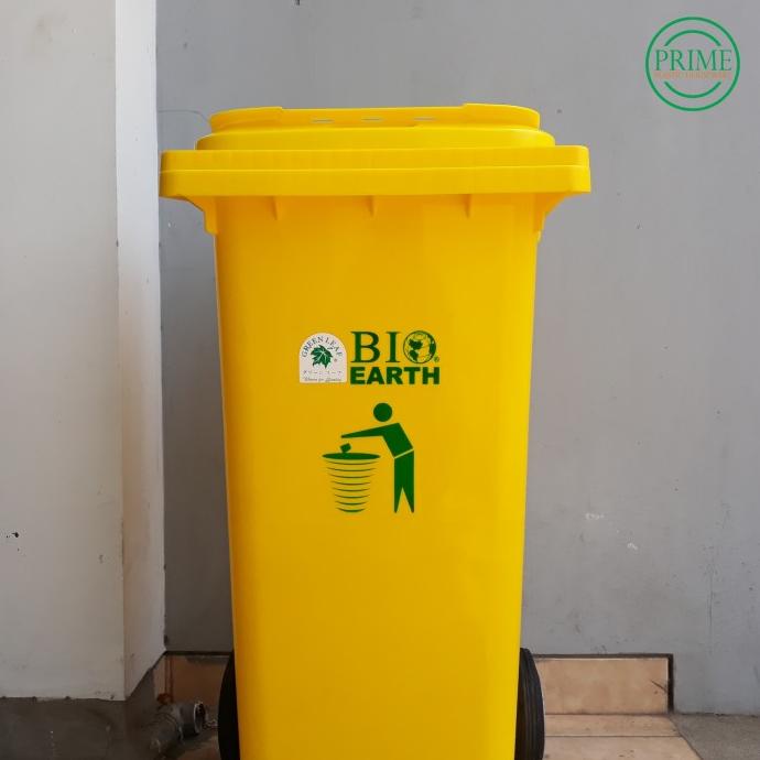 Jual TEMPAT SAMPAH TRASH BIN 2312 BIO EARTH WARNA KUNING 120 LITER ...