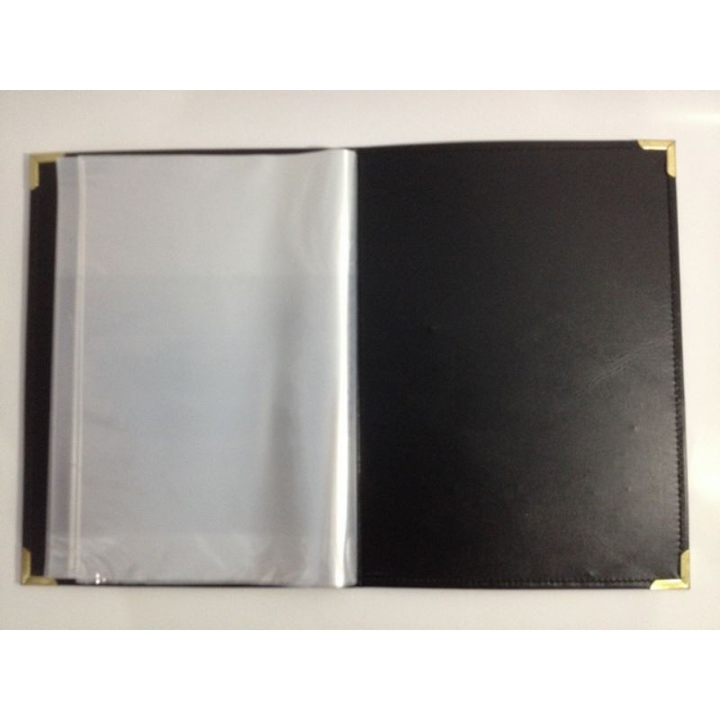 Jual Map Kulit Clear Holder Folio 20 lembar Raport Menu Sertifikat ...