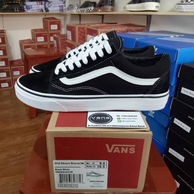 Vans Oldskool Black White Original Vans Ori Vans Oldskool Originals