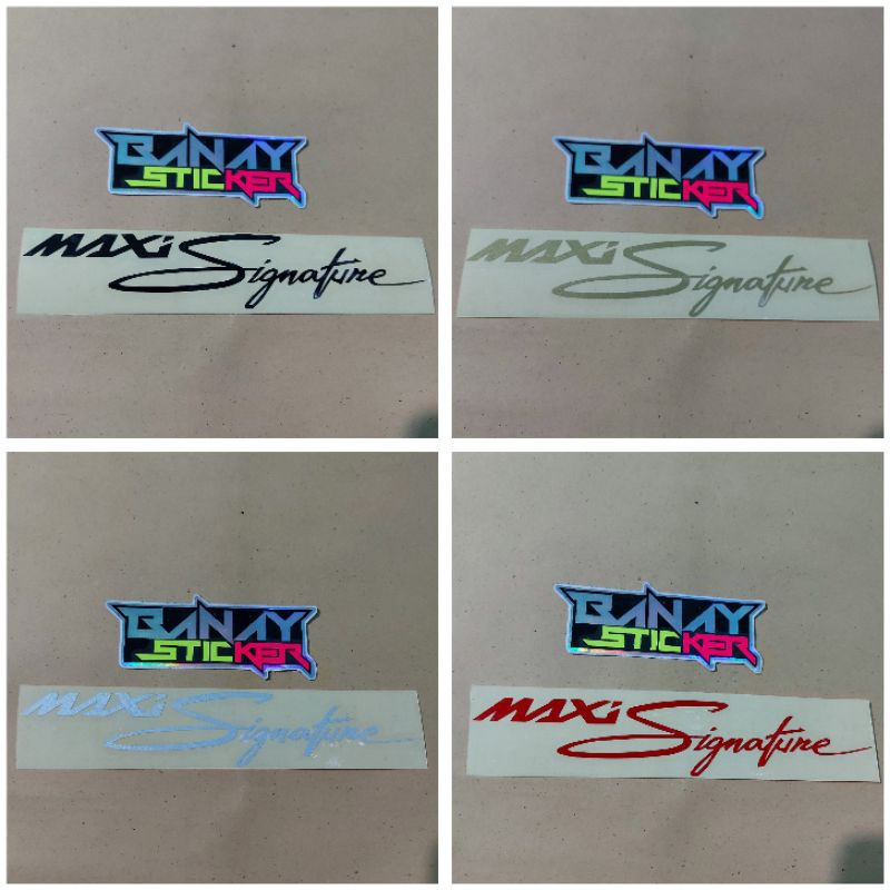 Jual STICKER MAXI SIGNATURE CUTTING | Shopee Indonesia